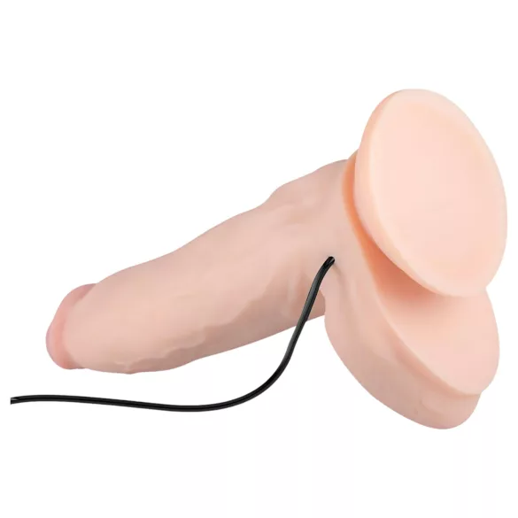 Real Fantasy Dwane - uppladdningsbar realistisk dildo vibrator - 31cm natur