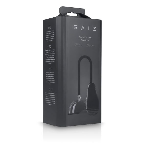 Saiz Premium - Automatisk vaginapump (genomskinlig/svart)