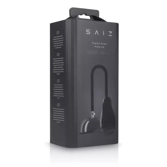 Saiz Premium - automatisk vaginapump - genomskinlig/svart