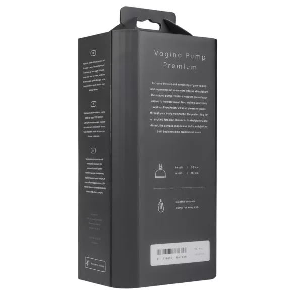 Saiz Premium - automatisk vaginapump - genomskinlig/svart