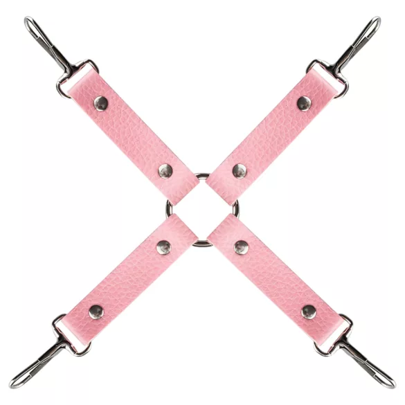 Secret Pleasure Chest - avancerat BDSM‑kit - 14‑delars (rosa)
