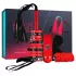 Secret Pleasure Chest - avancerat BDSM‑set - 10 delar (röd)