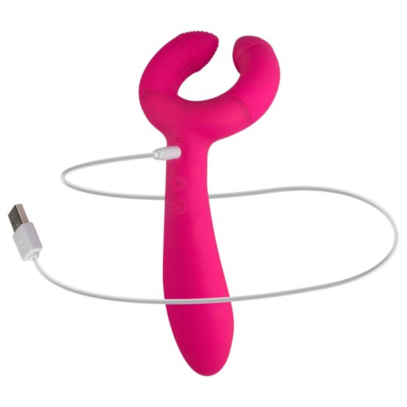 Easytoys Couple - parvibrator - uppladdningsbar, vattentät - rosa