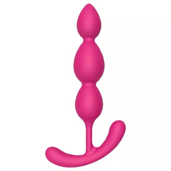 Cheeky Love - analplug med pärlor - silikon - rosa