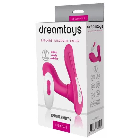 Dreamtoys Essentials - bärbara G-punktsstimulerande trosvibrator (magenta)