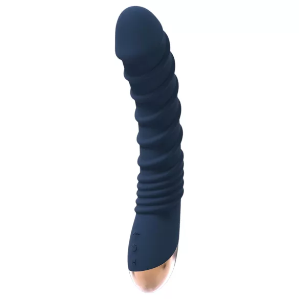 Goddess Aeolus - G-punktsvibrator med värme - silikon blå