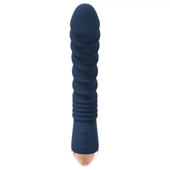Goddess Aeolus - G-punktsvibrator med värme - silikon blå