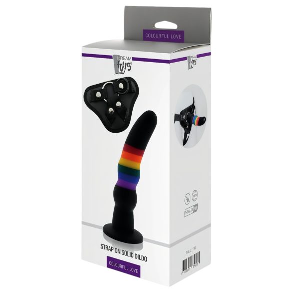 Färgglad Kärlek - justerbar dildo (färgglad)