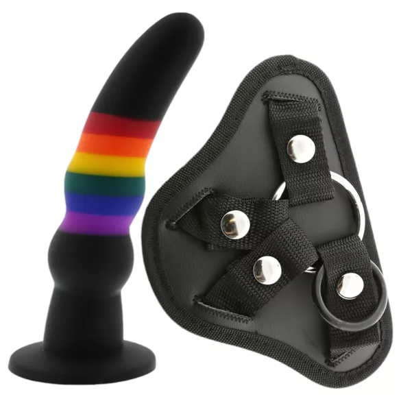 Colorful Love - strap-on dildo - färgglad