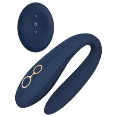 Goddess Ares - parvibrator böjbar - silikon blå
