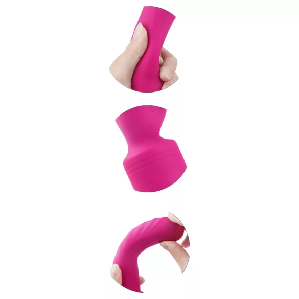 Vibes of Love - wand vibrator - uppladdningsbar, värmande, massager - rosa