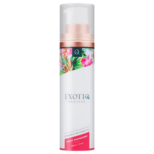 Exotiq - massageolja med doft - jordgubb - 100ml