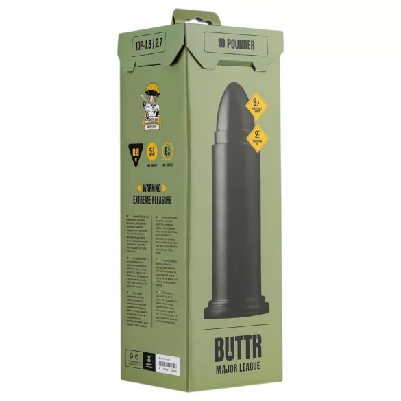 BUTTR - dildo med sugkopp - stor - svart