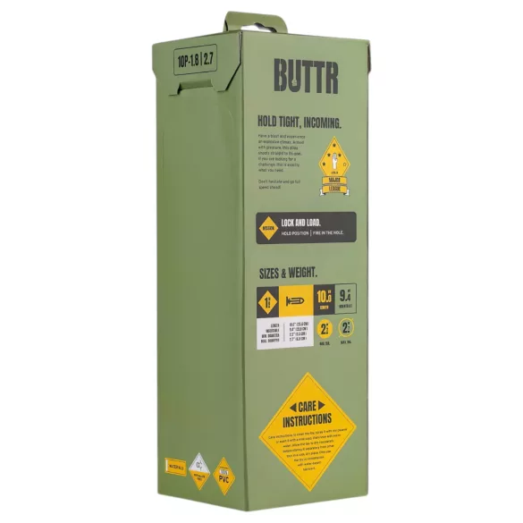 BUTTR - dildo med sugkopp - stor - svart