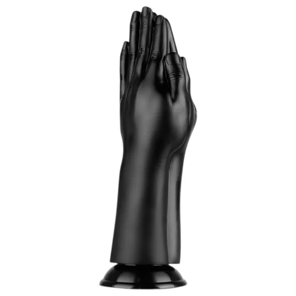 BUTTR - fistingdildo med sugkopp - dubbel - svart