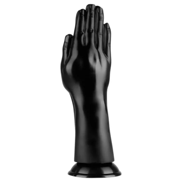 BUTTR - fistingdildo med sugkopp - dubbel - svart