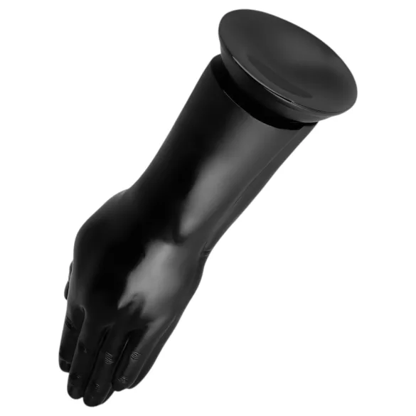 BUTTR - fistingdildo med sugkopp - dubbel - svart