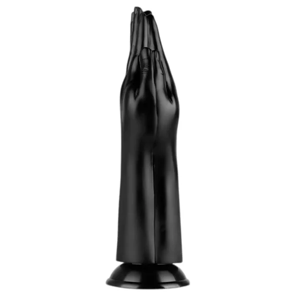 BUTTR - fistingdildo med sugkopp - dubbel - svart