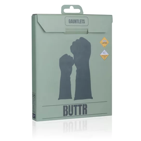 BUTTR - fistinghandske - latex - svart