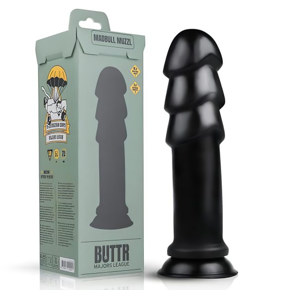 BUTTR Madbull Muzzl - sugproppdildo (svart)