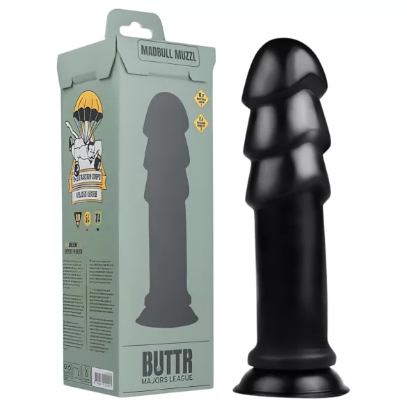BUTTR Madbull Muzzl - dildo med sugkopp - svart