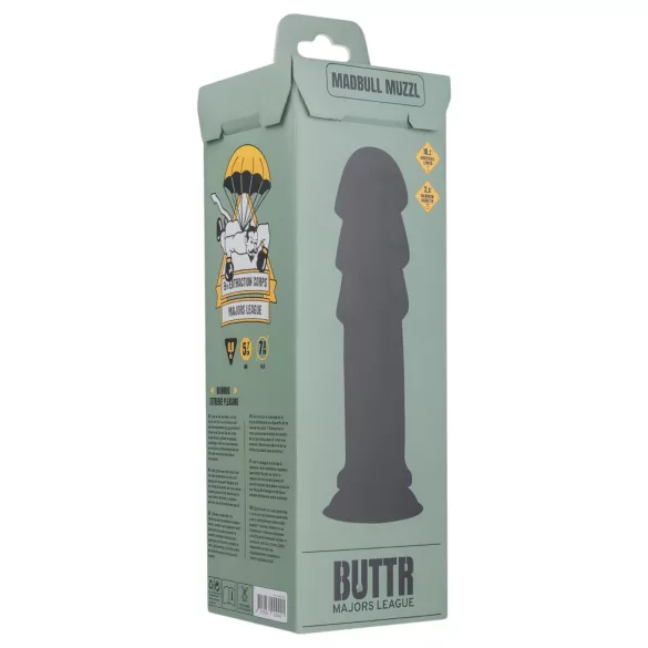 BUTTR Madbull Muzzl - dildo med sugkopp - svart
