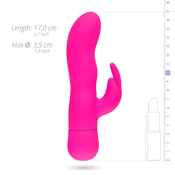 Easytoys Mad Rabbit - rabbitvibrator med klitorisstimulering - silikon rosa