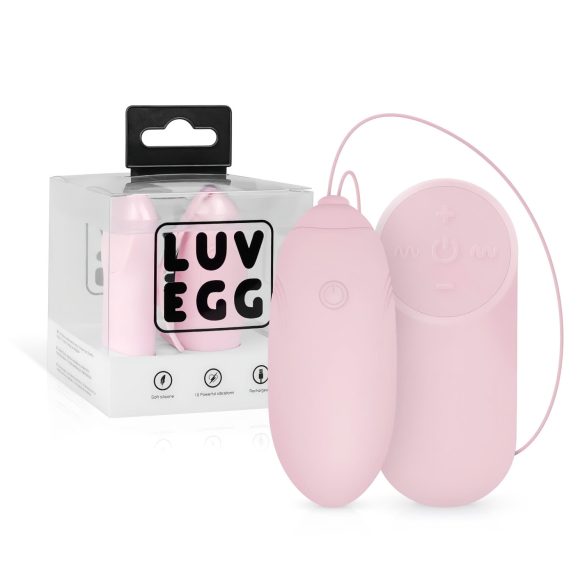 LUV EGG - uppladdningsbart, fjärrstyrt vibrerande ägg (rosa)