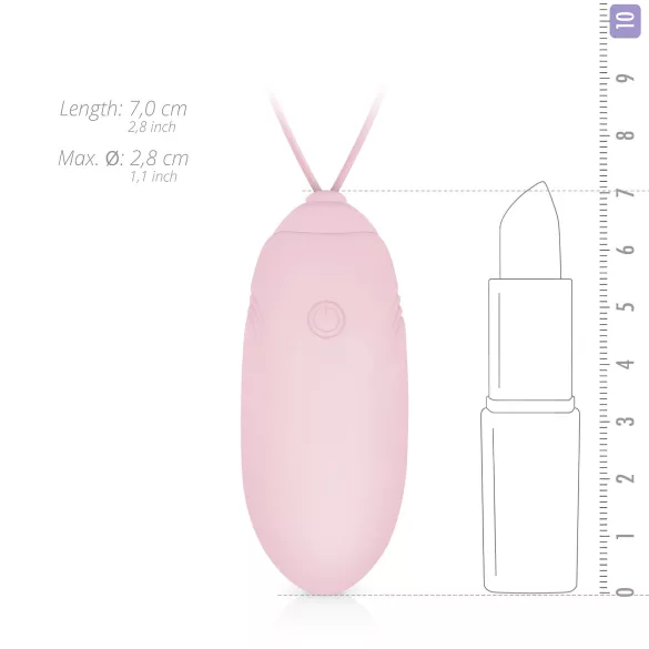 LUV EGG - bärbart uppladdningsbart, trådlöst vibrerande ägg (rosa)