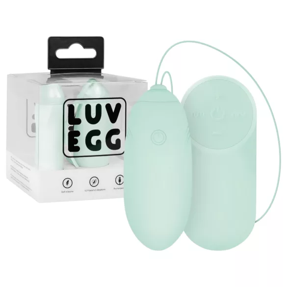 LUV EGG - bärbart uppladdningsbart trådlöst vibrerande ägg (grön)