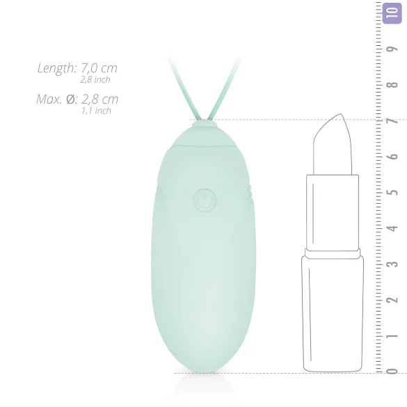 LUV EGG - bärbart uppladdningsbart trådlöst vibrerande ägg (grön)