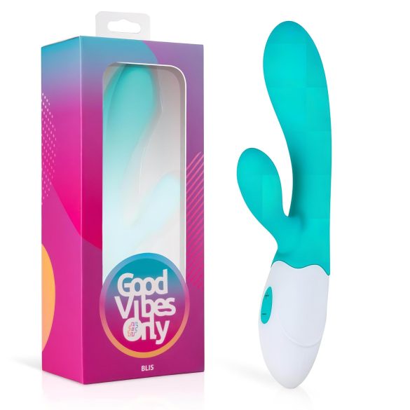 Good Vibes Only Blis Rabbit - rabbitvibrator med klitorisstimulator - turkos