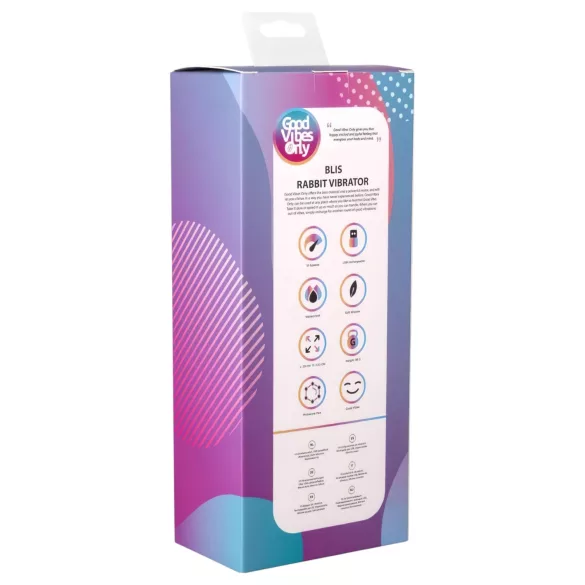 Good Vibes Only Blis Rabbit - rabbitvibrator med klitorisstimulator - turkos