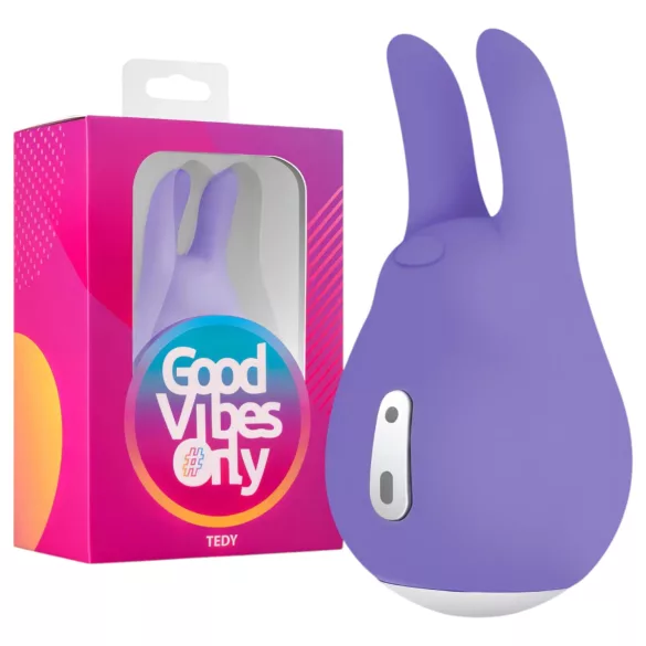 Good Vibes Tedy - rabbit vibrator med klitorisstimulator - uppladdningsbar