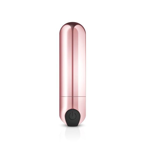 Rosy Gold Bullet - uppladdningsbar mini-stavvibrator (roséguld)