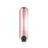 Rosy Gold Bullet - uppladdningsbar mini-stavvibrator (roséguld)