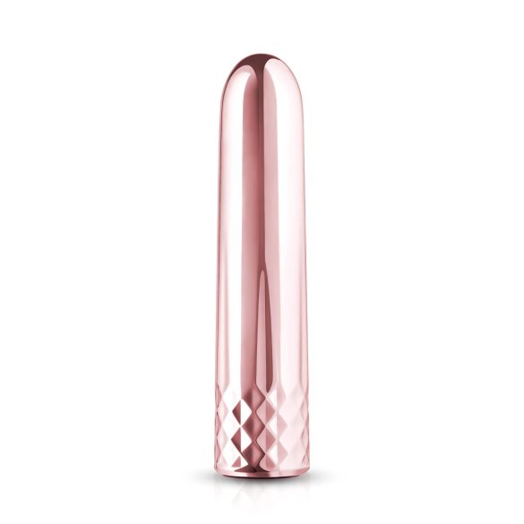 Rosy Gold Mini - uppladdningsbar mini-stavvibrator (roséguld)