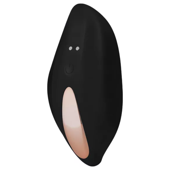Pantyrebel - vibratoriskt trosstring i svart med batteri och fjärrkontroll (S-L)