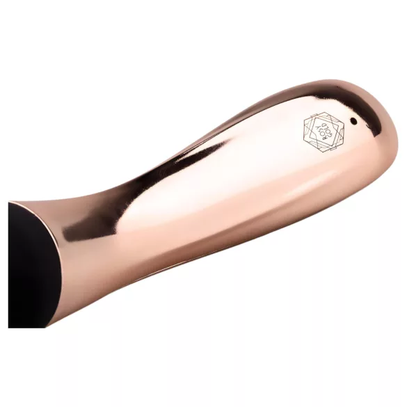 Rosy Gold - stavvibrator med böjt huvud - uppladdningsbar - roséguld