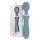 Bloom Orchid Wand - vibrator stav - uppladdningsbar massager - turkos