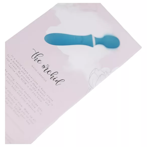 Bloom Orchid Wand - vibrator stav - uppladdningsbar massager - turkos