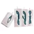 Bloom Orchid Wand - vibrator stav - uppladdningsbar massager - turkos