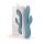 Bloom Violet Rabbit - Turquoise G-punktsvibrator med klitstimulans