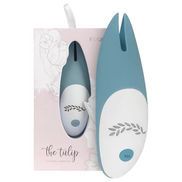 Bloom Tulip - klitorisstimulator med vibrator - uppladdningsbar silikon turkos