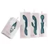 Bloom Tulip - klitorisstimulator med vibrator - uppladdningsbar silikon turkos