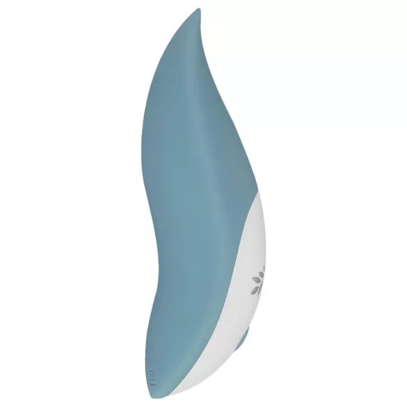 Bloom Tulip - klitorisstimulator med vibrator - uppladdningsbar silikon turkos