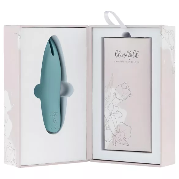 Bloom Tulip - klitorisstimulator med vibrator - uppladdningsbar silikon turkos