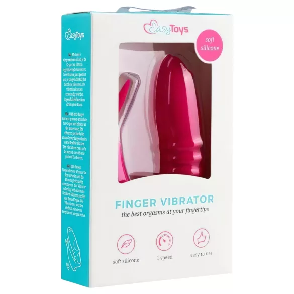 Easytoys Finger - fingvibrator med två funktioner - rosa