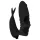 Easytoys - fingervibrator - 2-i-1 funktion - svart