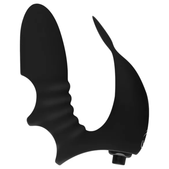 Easytoys - fingervibrator - 2-i-1 funktion - svart